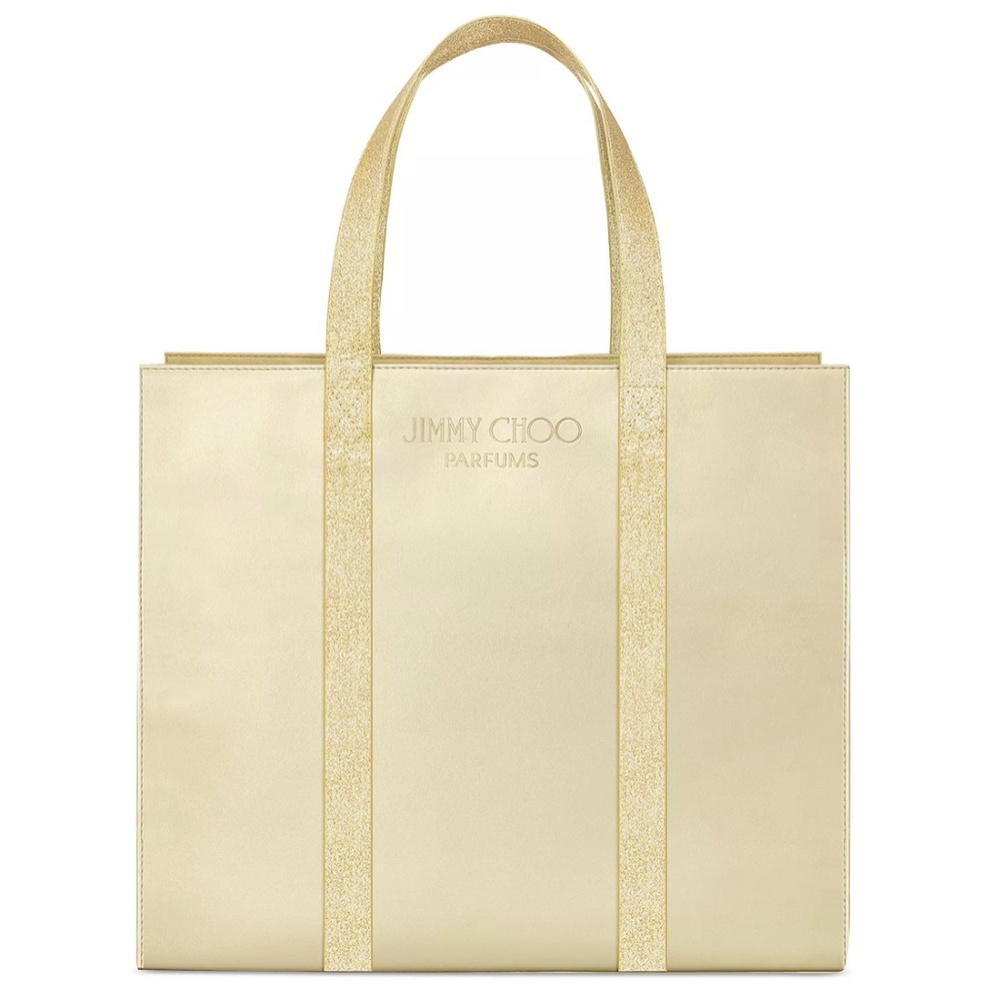 JIMMY CHOO Tote Bag Gold NEW